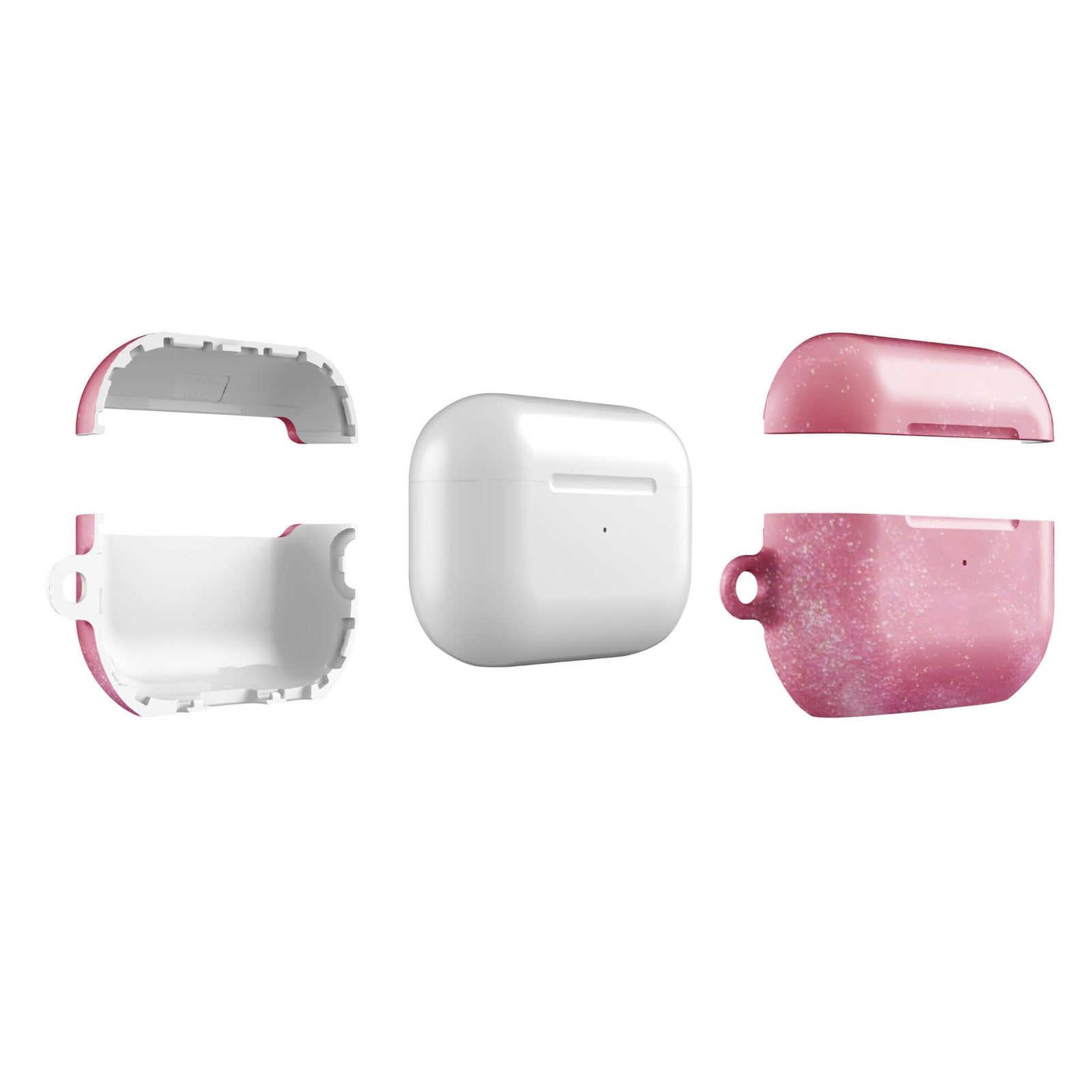 Custom shimmering stardust airpods case pro gen2 slim protective.