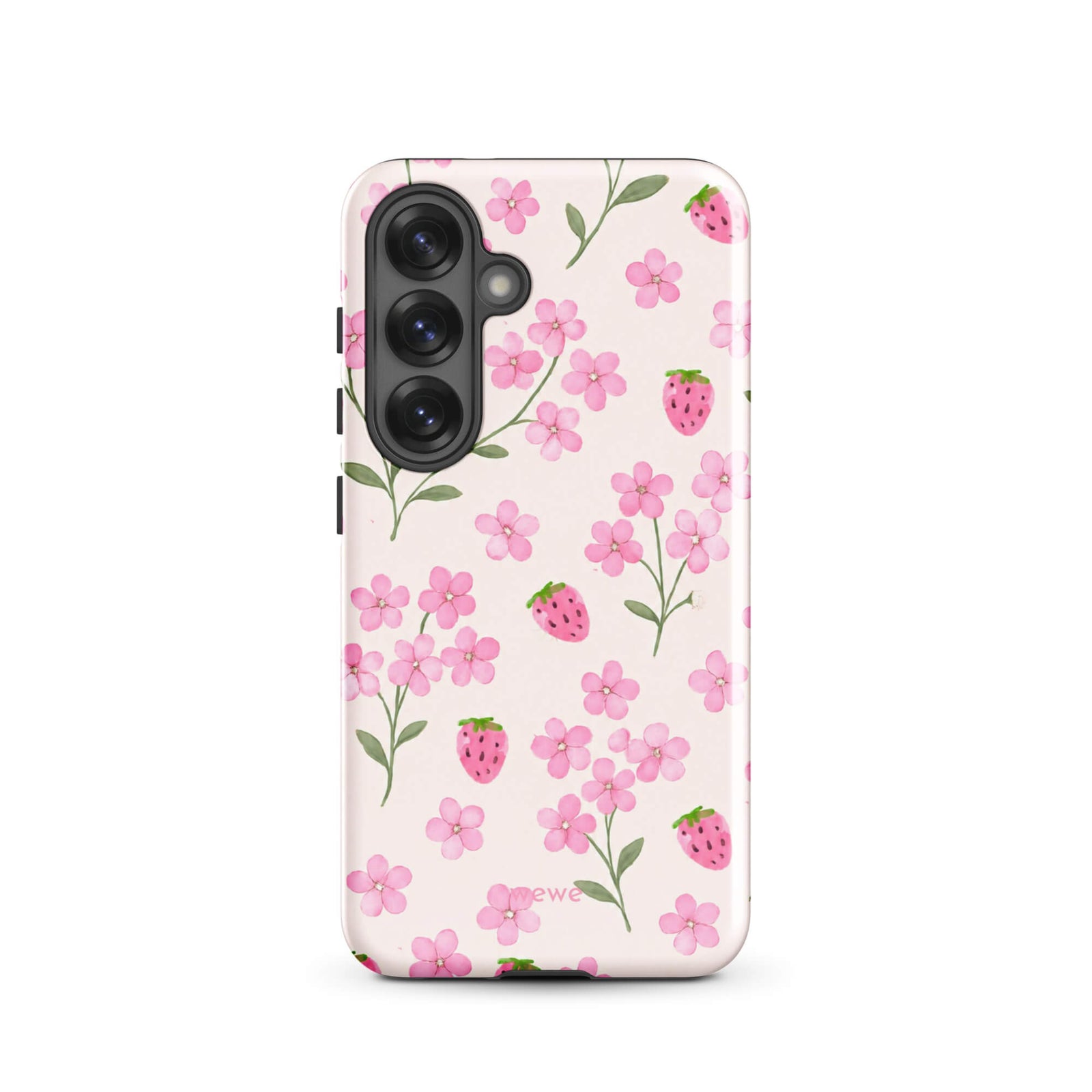 Strawberry Floral iPhone 17 Pro Case
