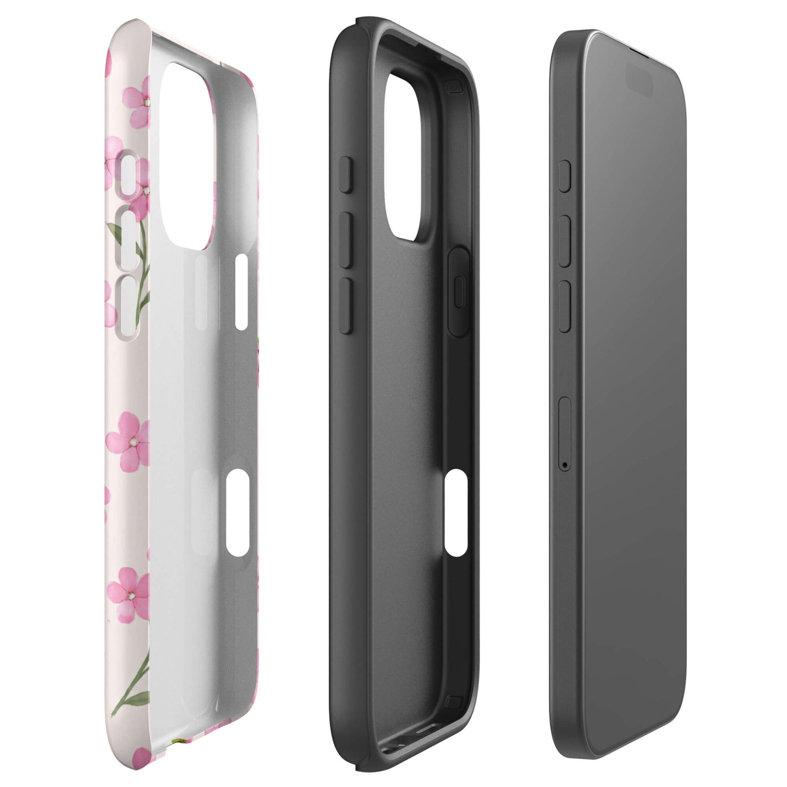 Strawberry Floral iPhone 17 Pro Case
