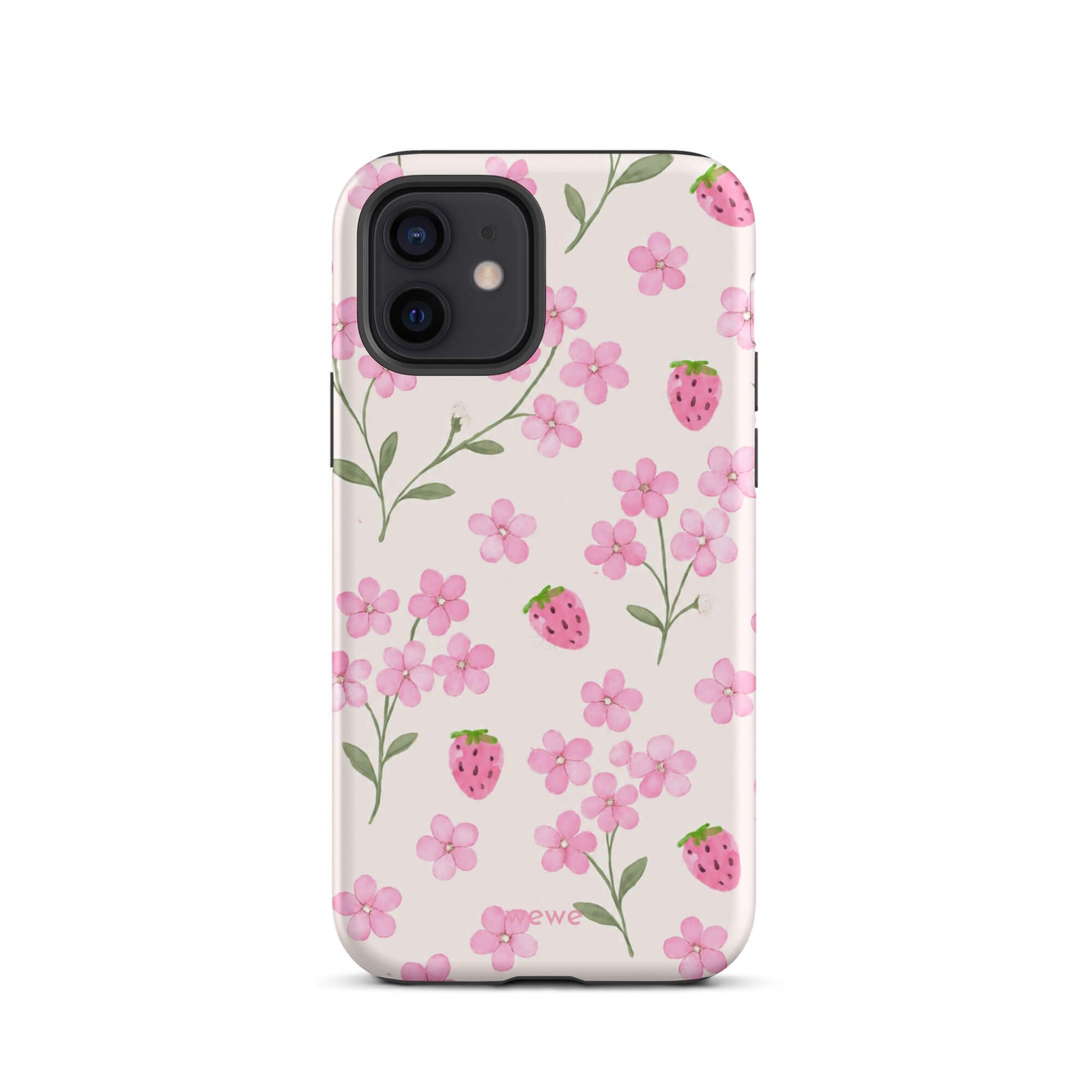 Strawberry Floral iPhone 17 Pro Case