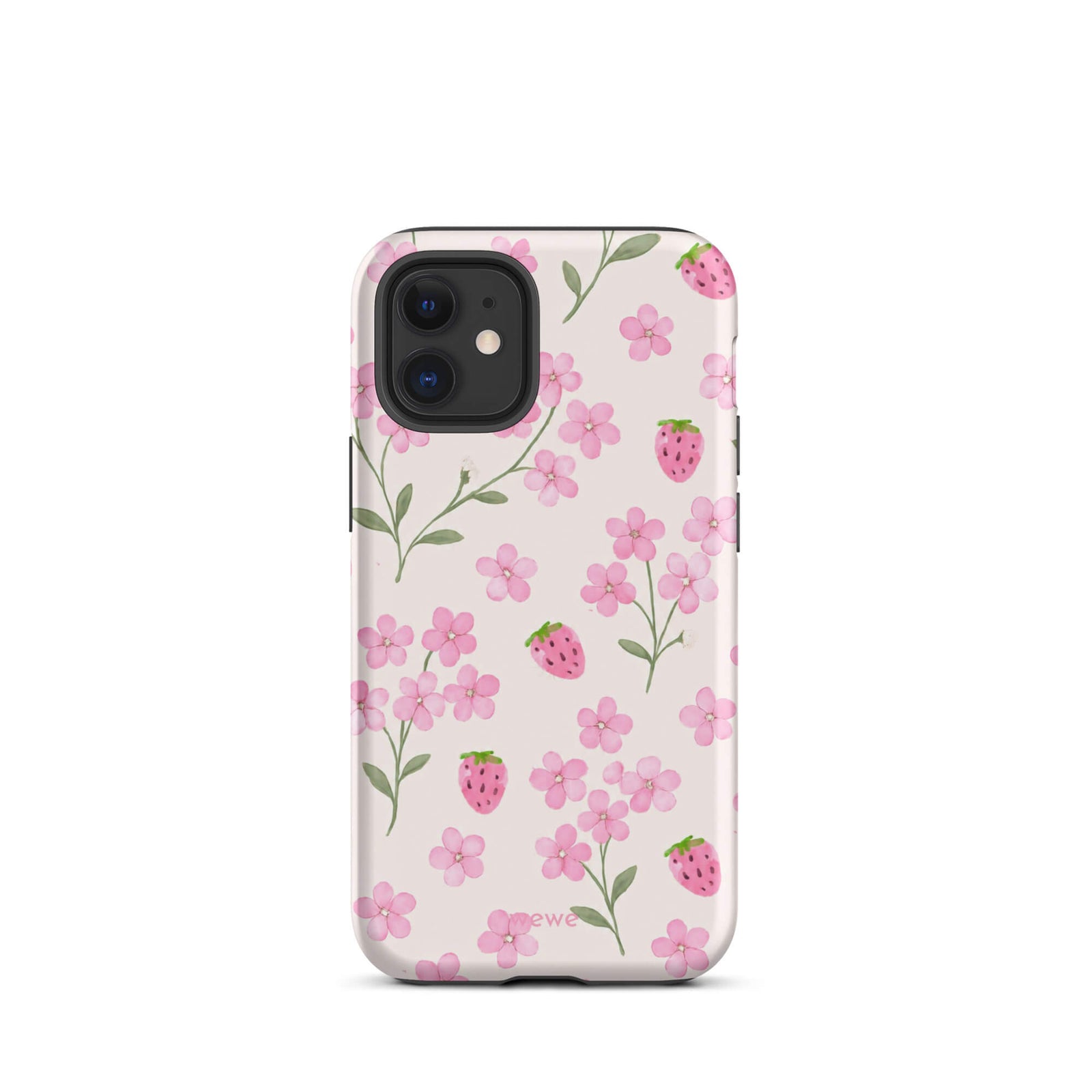 Strawberry Floral iPhone 17 Pro Case