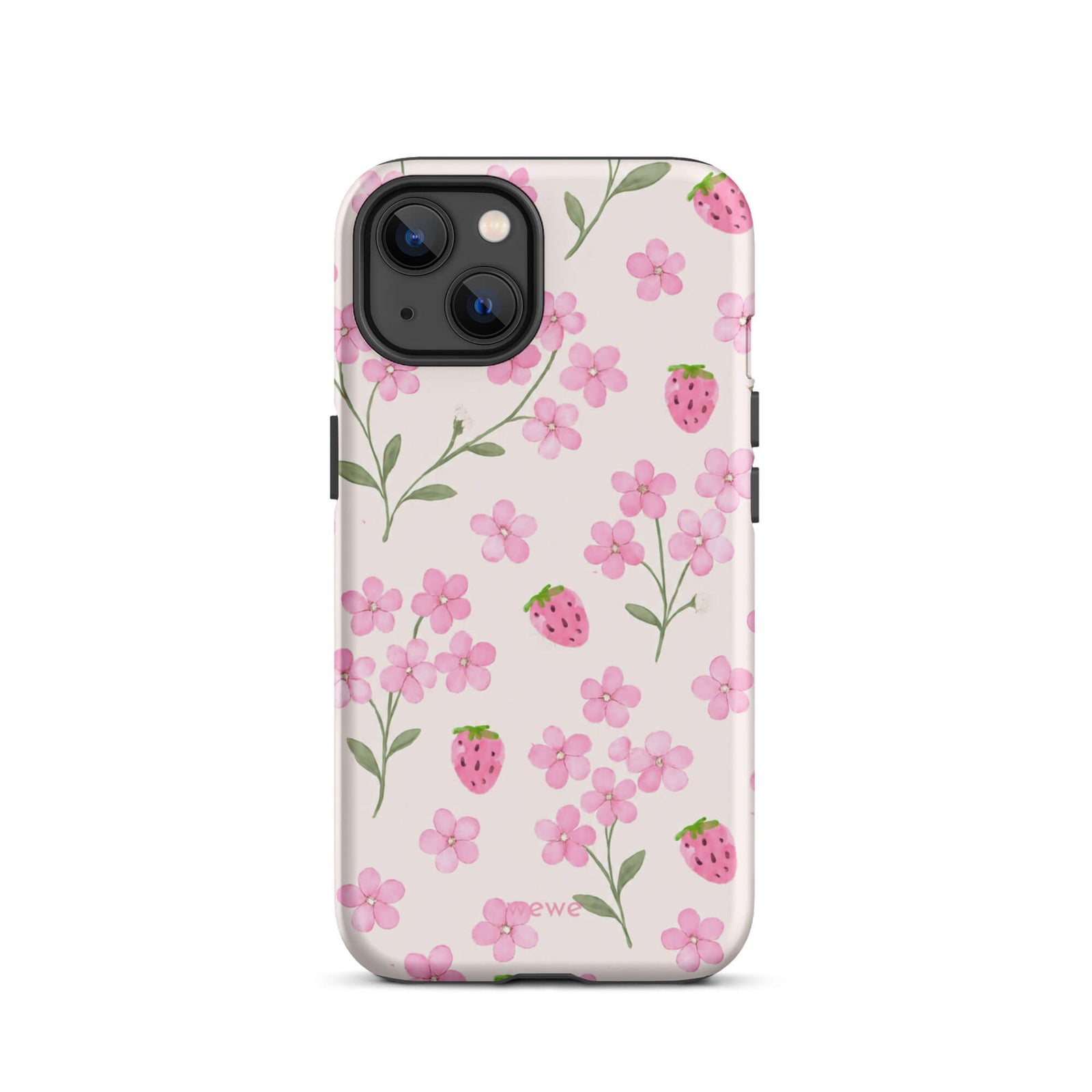 Strawberry Floral iPhone 17 Pro Case