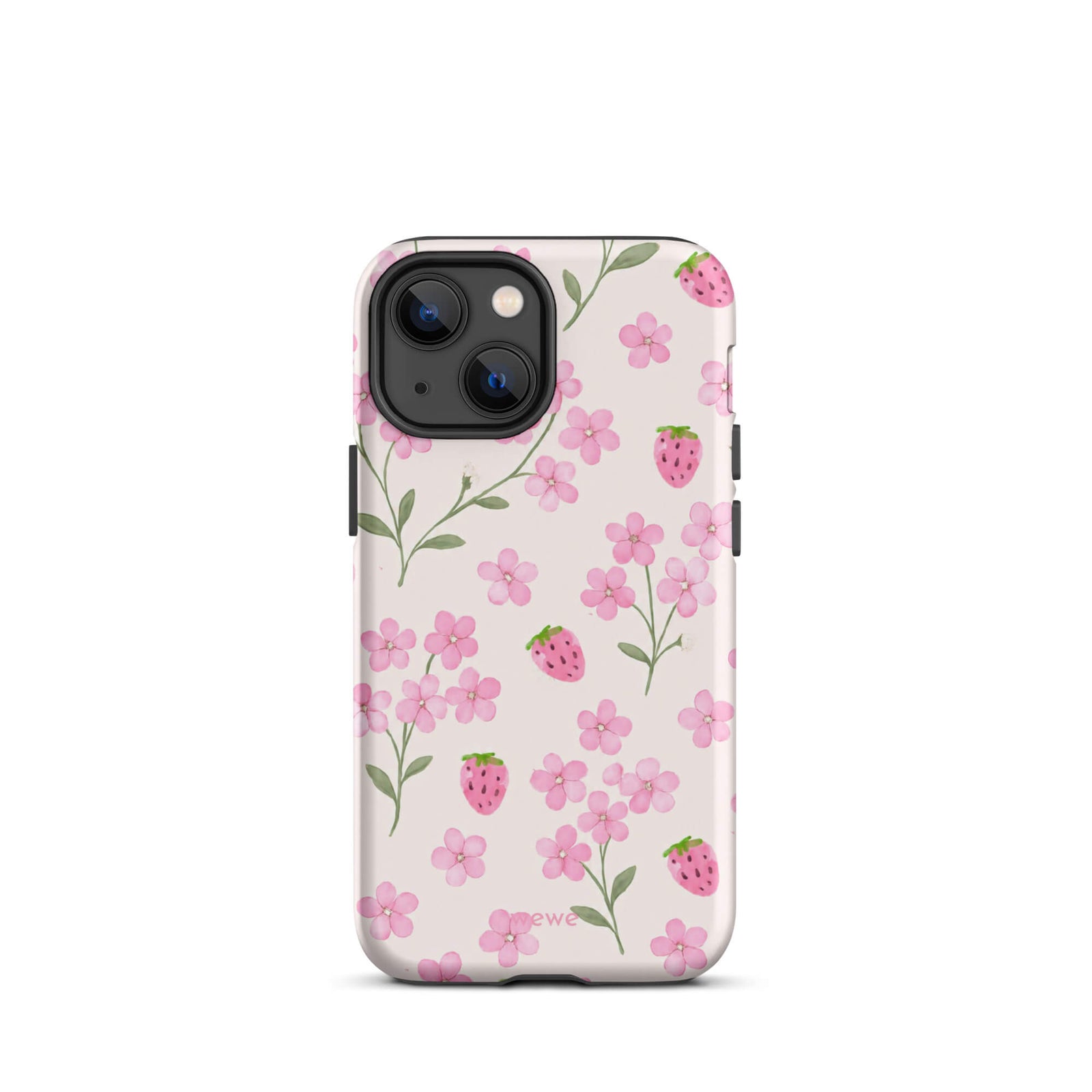 Strawberry Floral iPhone 17 Pro Case