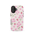 Strawberry Floral iPhone 17 Pro Case