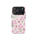 Strawberry floral iPhone case