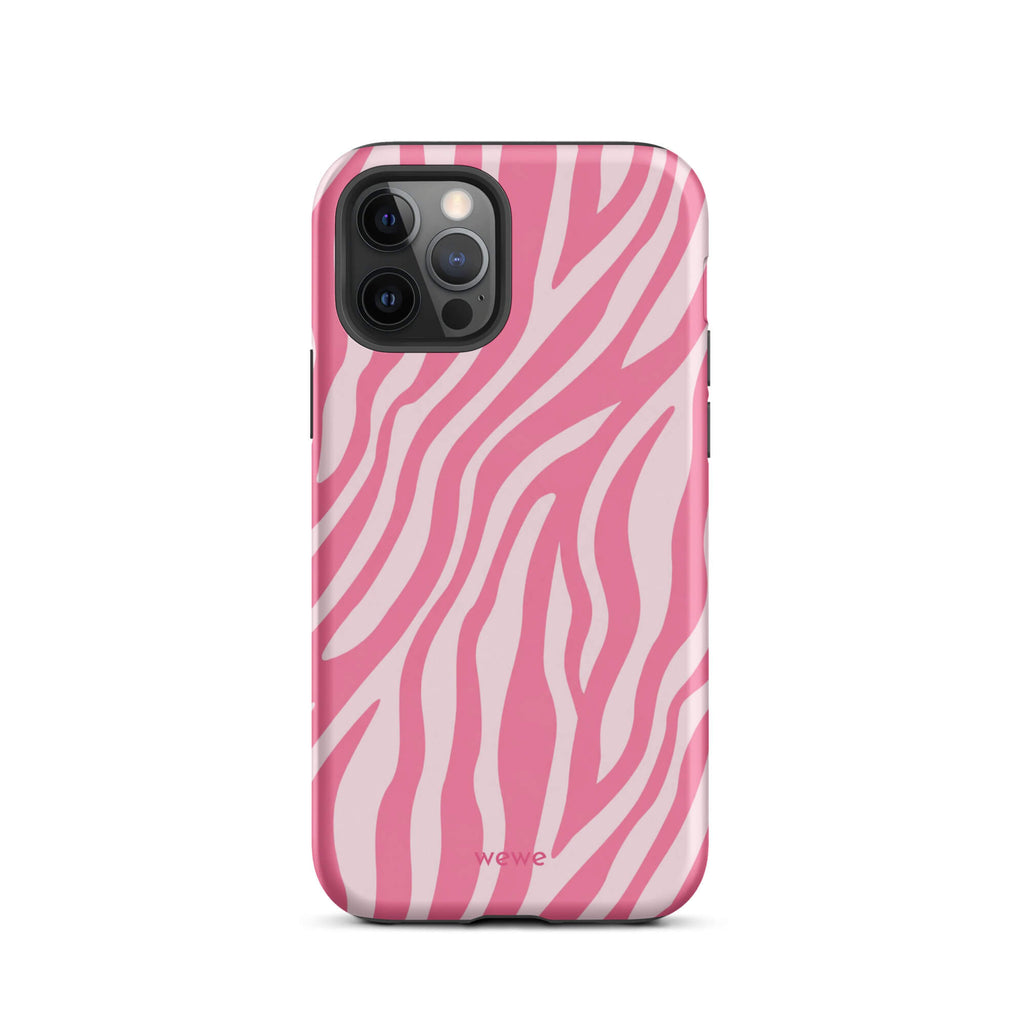 Bubblegum Pink Zebra iPhone 16 Pro Case