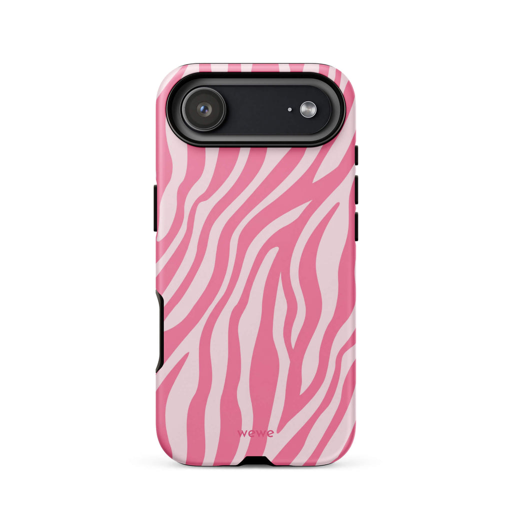 Bubblegum Pink Zebra iPhone 16 Pro Case