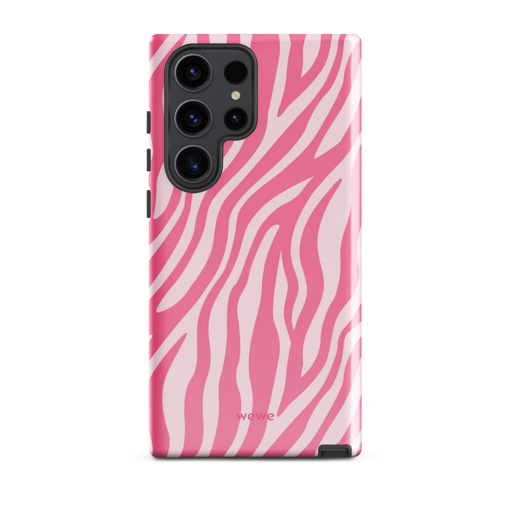 Bubblegum Pink Zebra iPhone 16 Pro Case