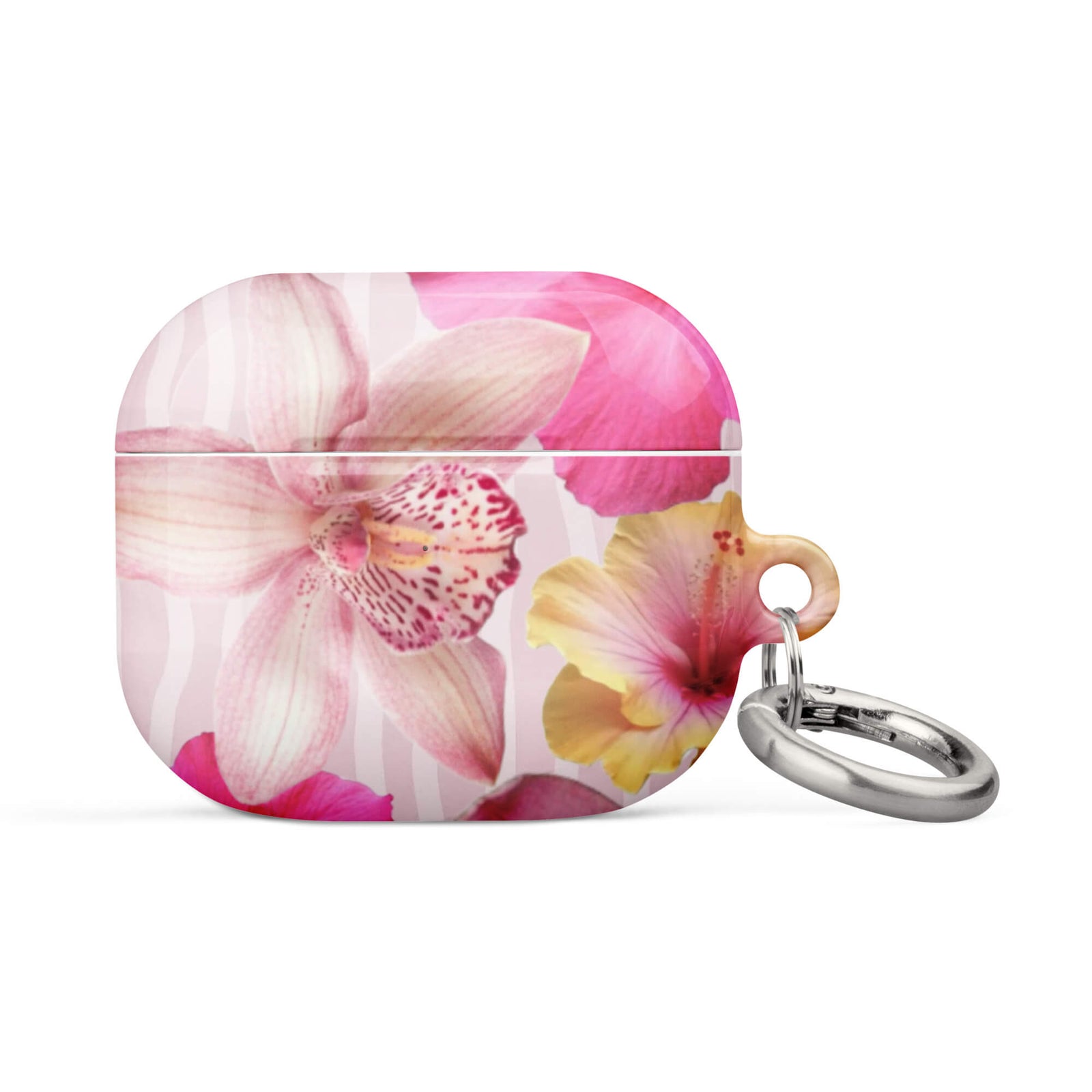 Custom tropical breeze airpods case 3rd generation floral pattern design.