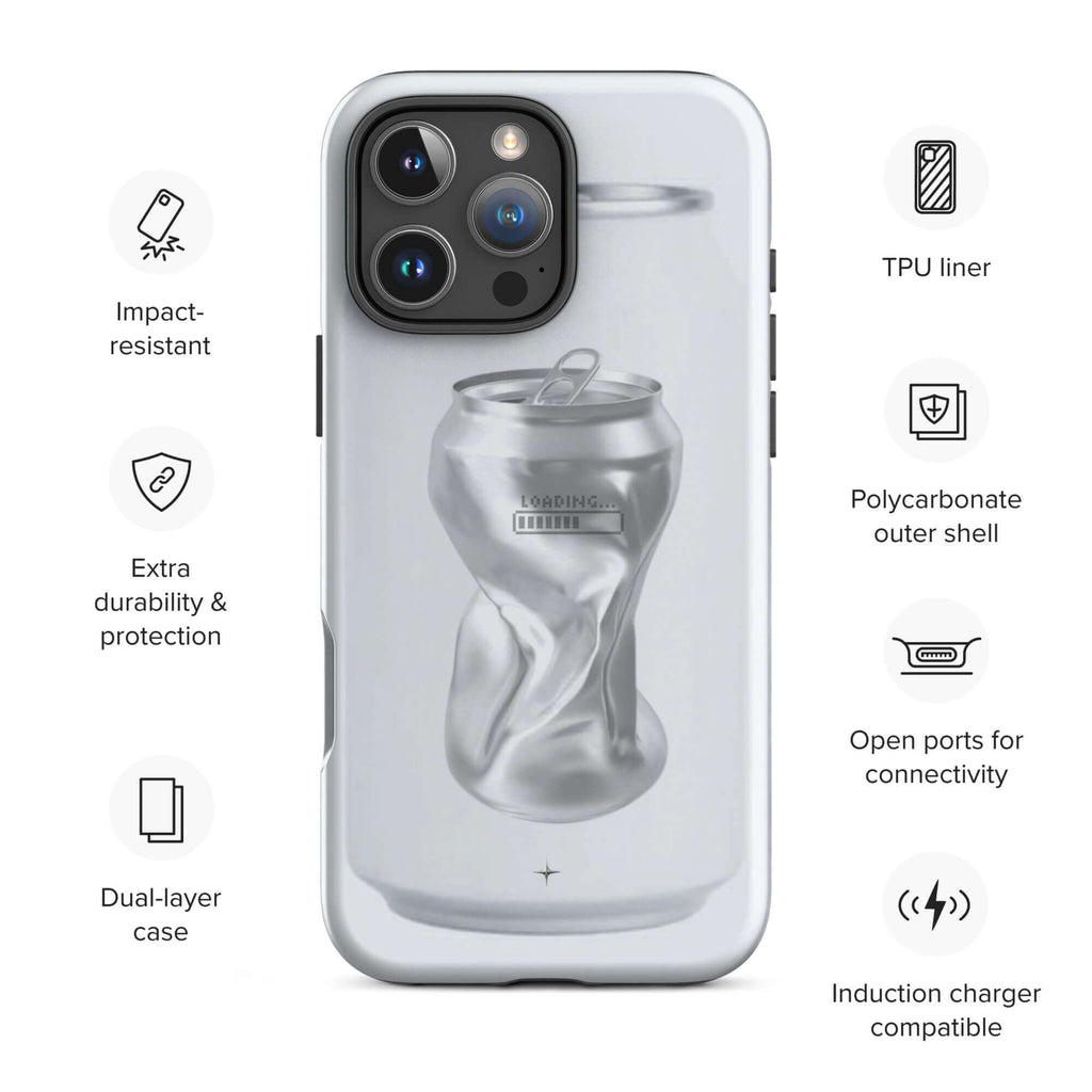 Air Structure white tough iphone 16 pro max case minimal design shockproof protection