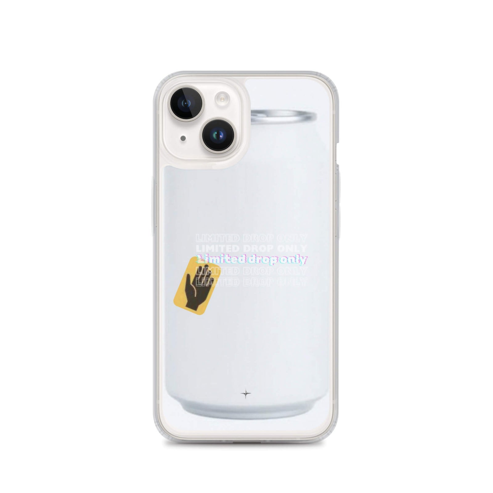 Balance Line white clear iphone 14 geometric minimal design clean line aesthetic case