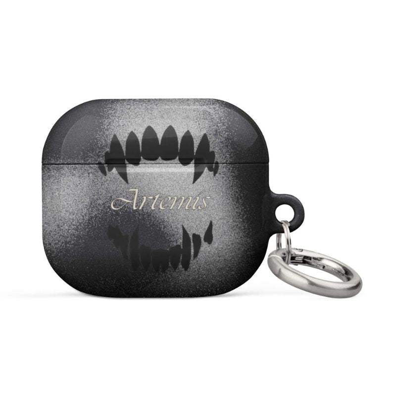 Custom void black AirPods case 3rd generation black aesthetic design.