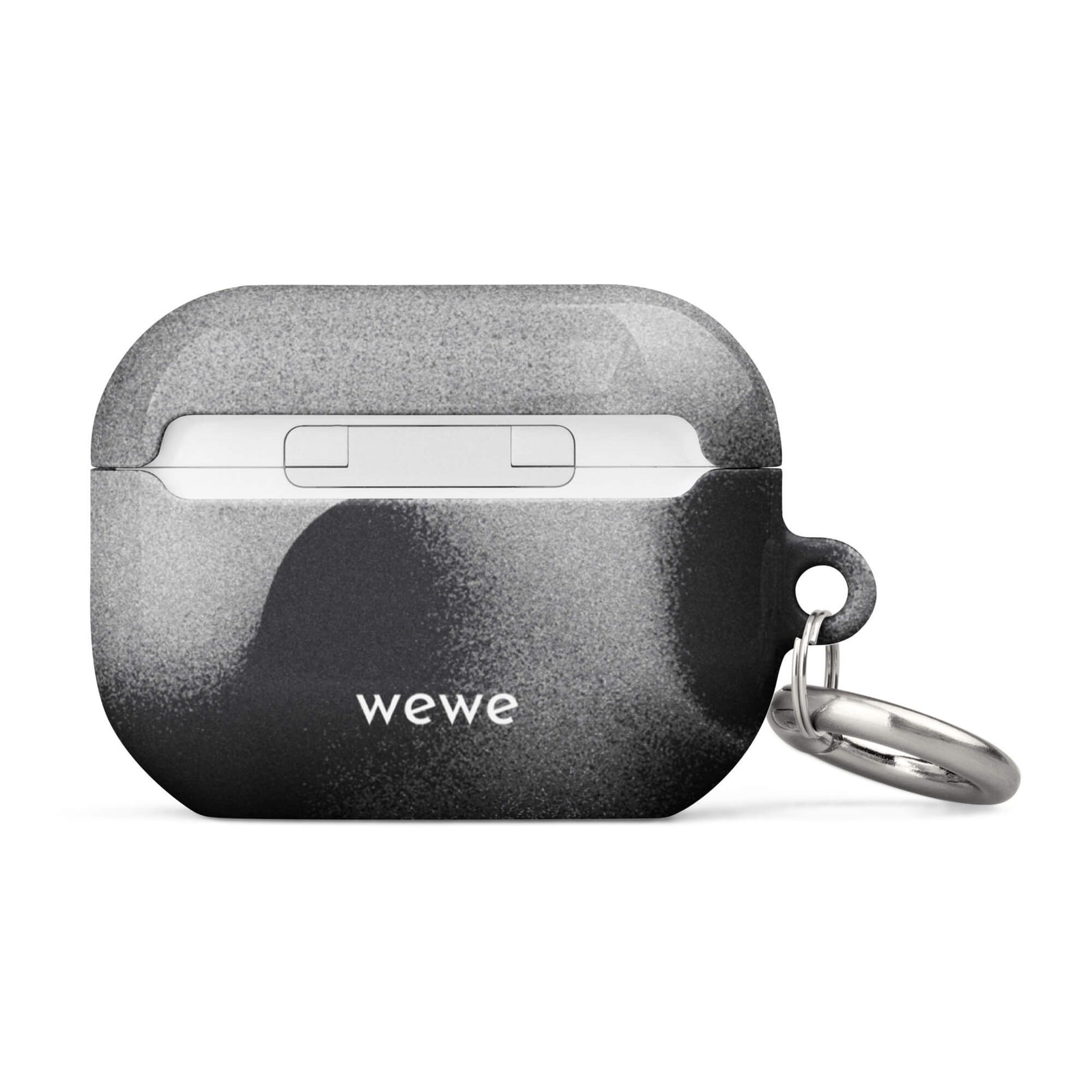 Custom void black AirPods case pro gen2 black aesthetic design.