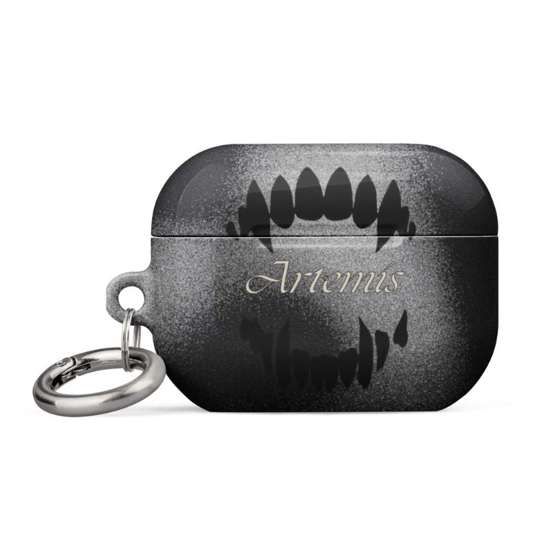 Custom void black AirPods case pro gen2 black aesthetic design.