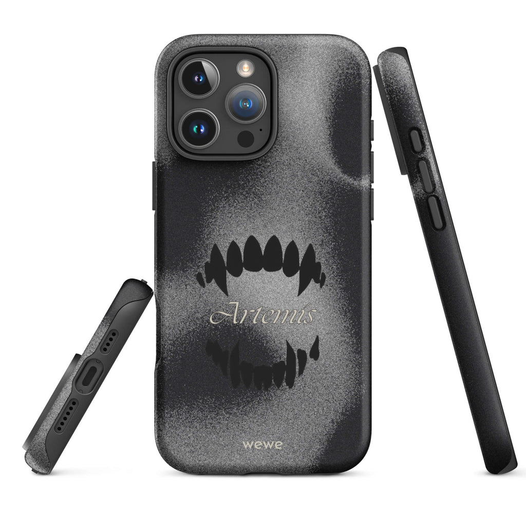 Custom void black iPhone case 16 pro max black aesthetic design.