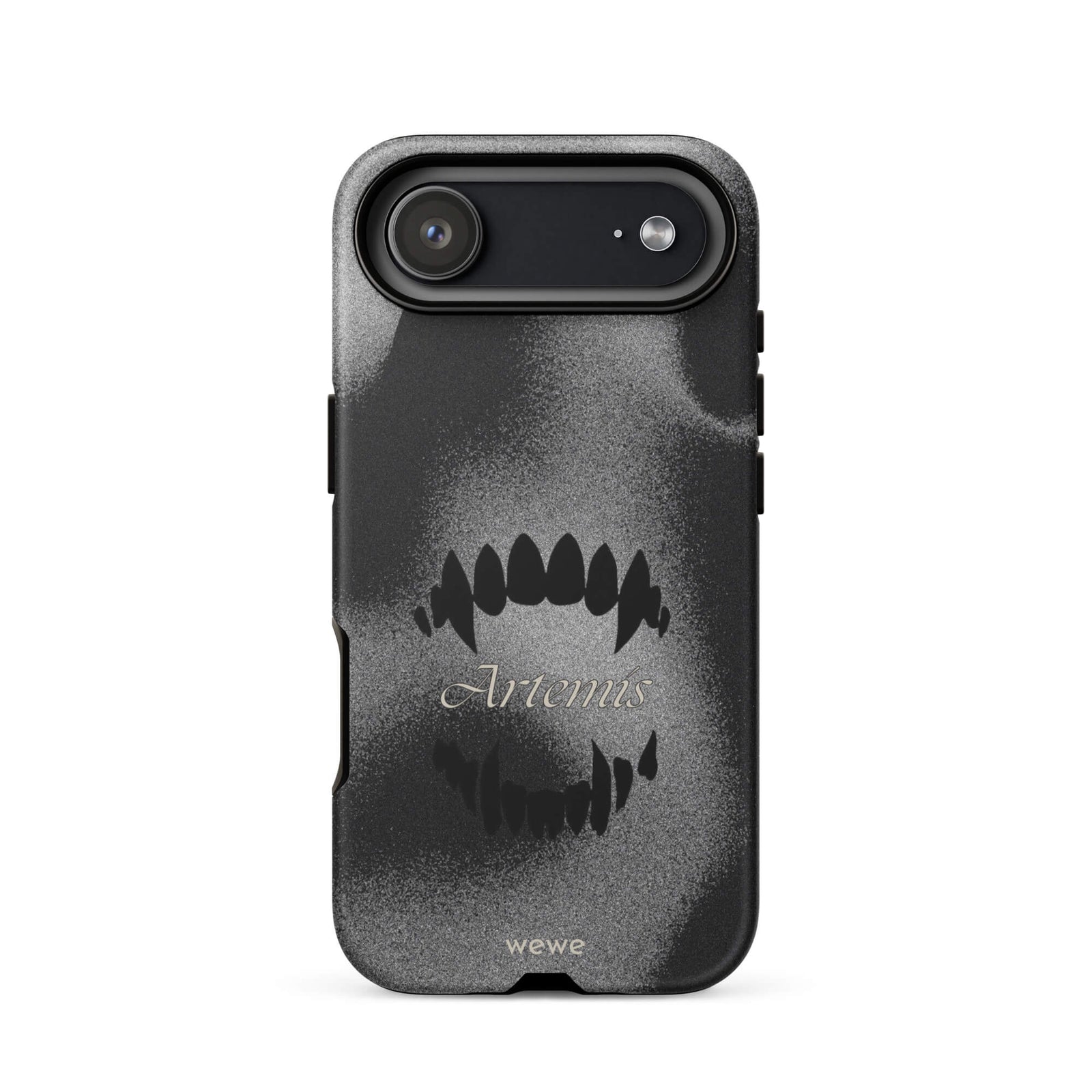 Custom void black iPhone case 17 air black aesthetic design.