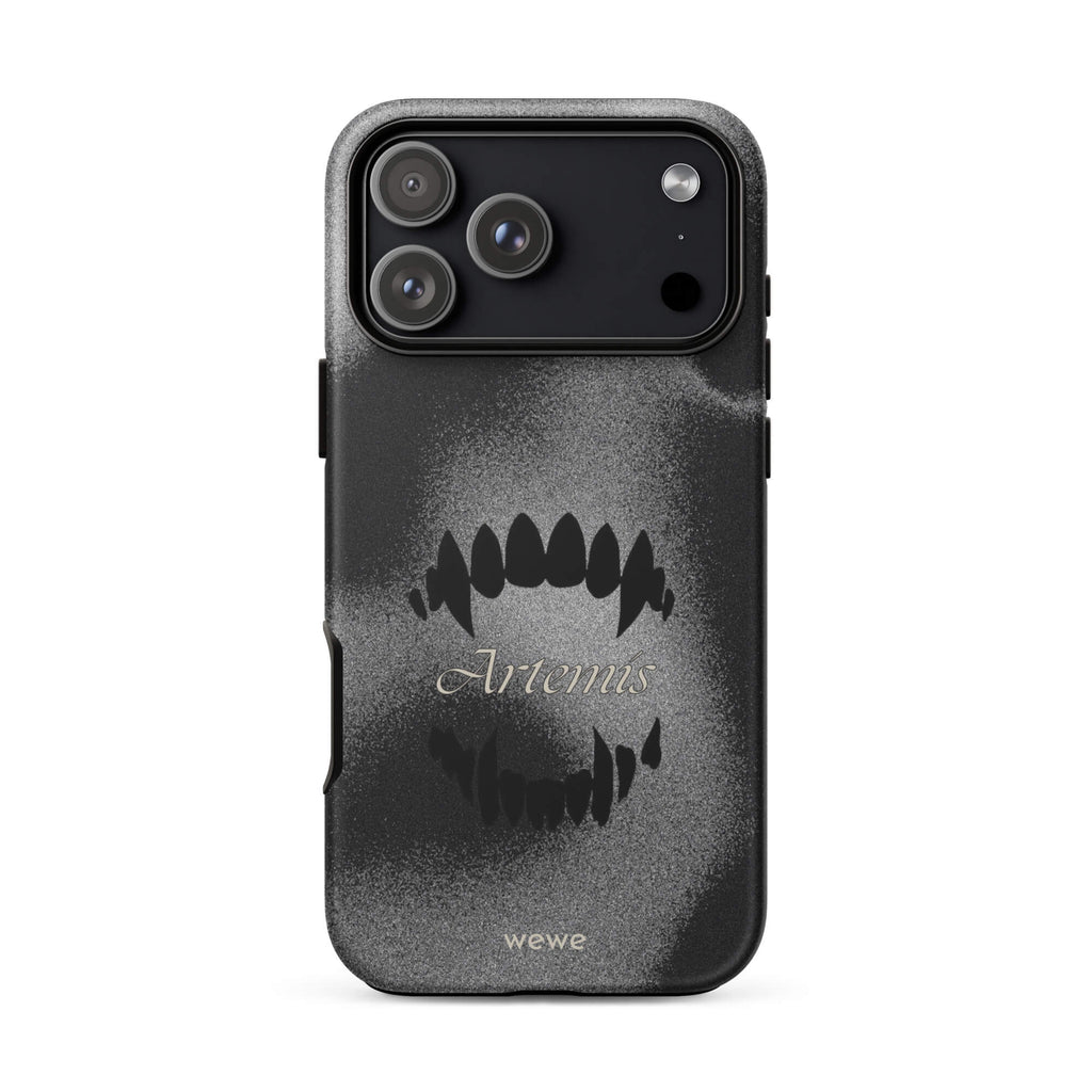 Custom void black iPhone case 17 pro max black aesthetic design.