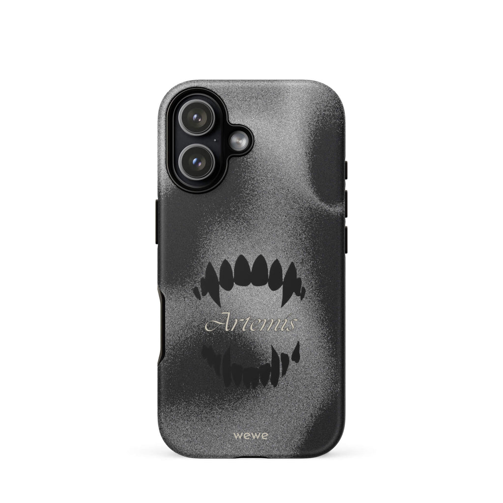 Custom void black iPhone case 17 black aesthetic design.