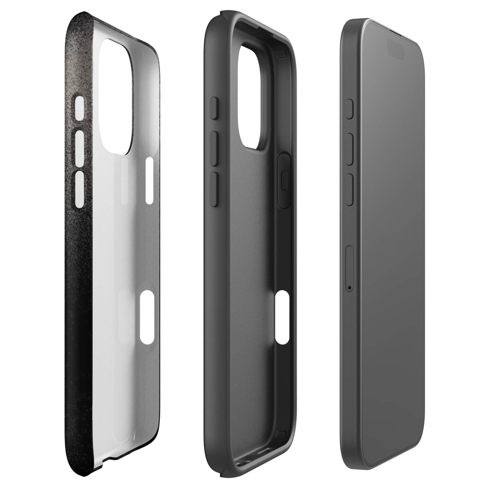 Custom dark harmony iPhone case 16 pro max dual-layer shockproof protection.
