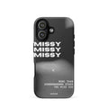 Custom miss you iPhone case 17 romantic aesthetic.