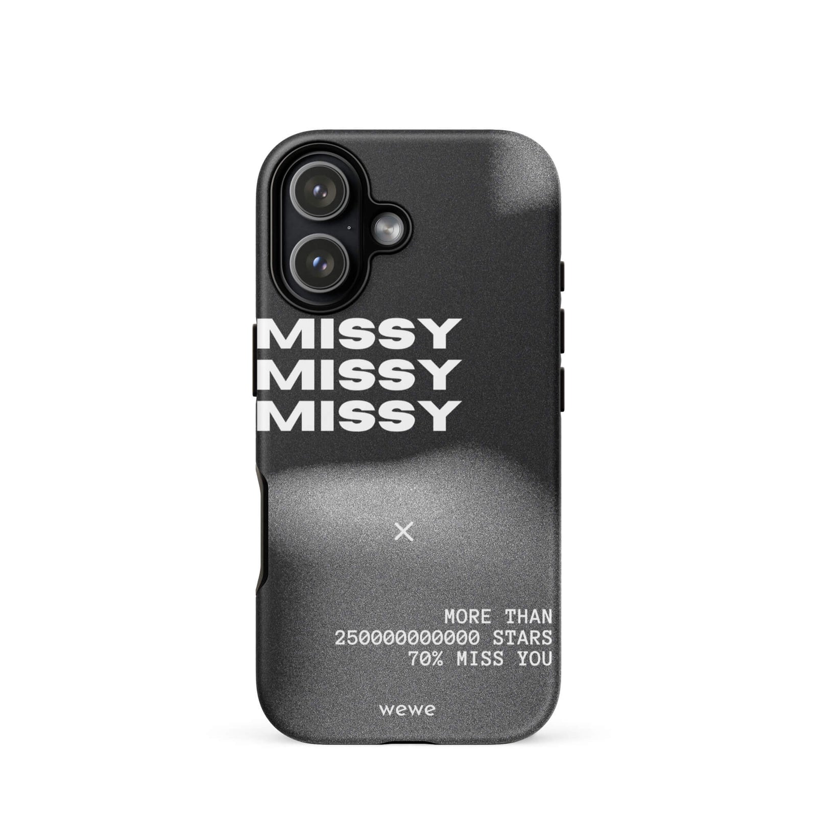 Custom miss you iPhone case 17 romantic aesthetic.