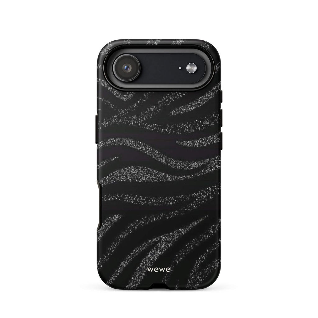 Custom midnight black iphone case 17 air black aesthetic design.