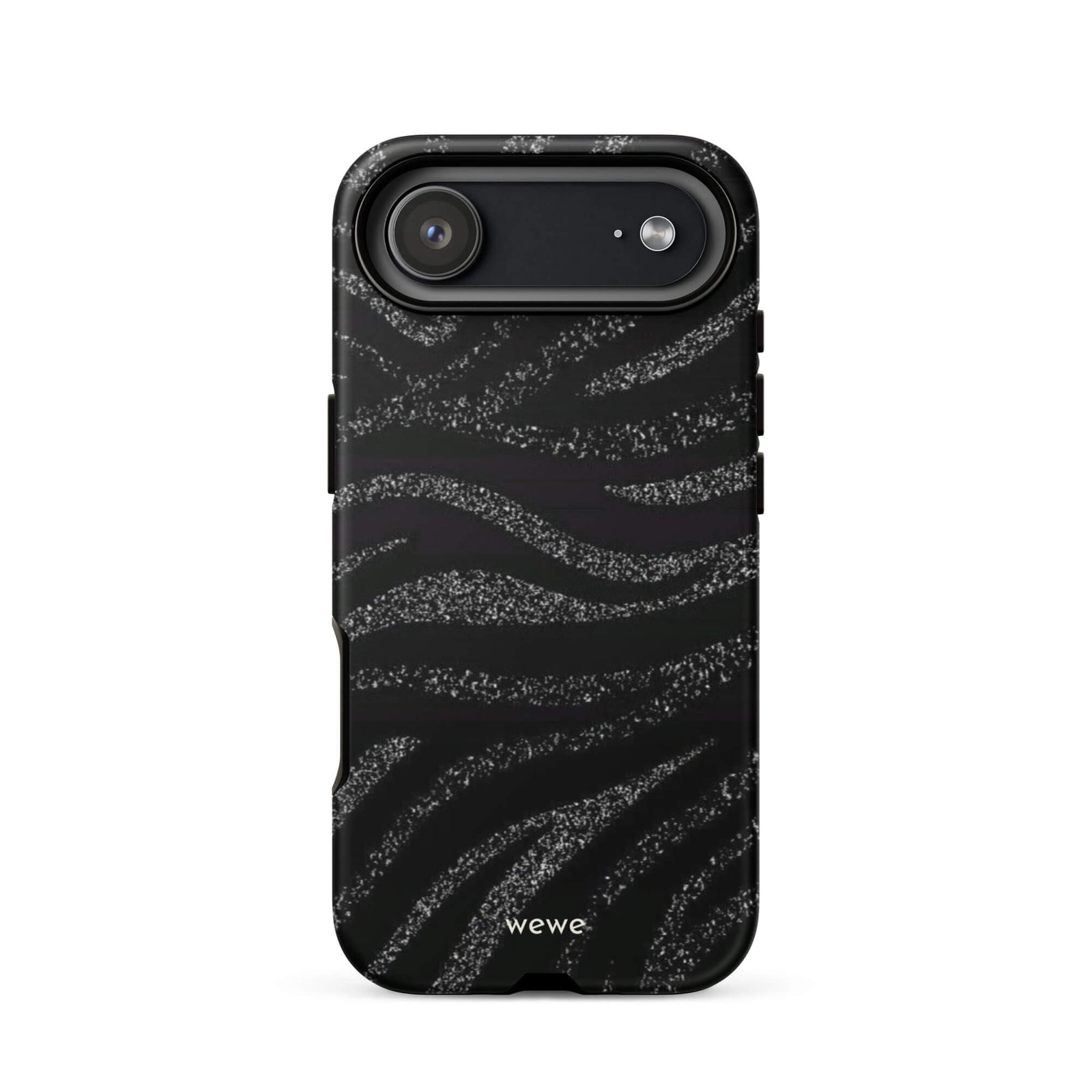 Custom midnight black iphone case 17 air black aesthetic design.
