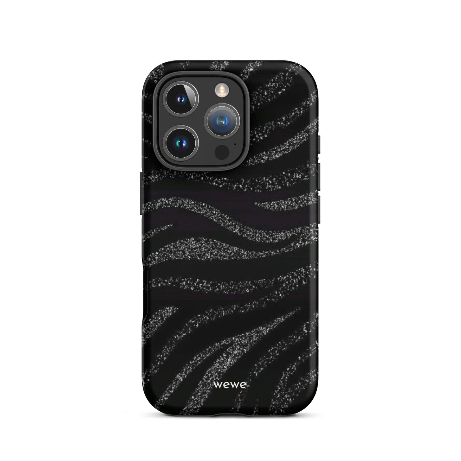 Custom midnight black iphone case 16 pro black aesthetic design.