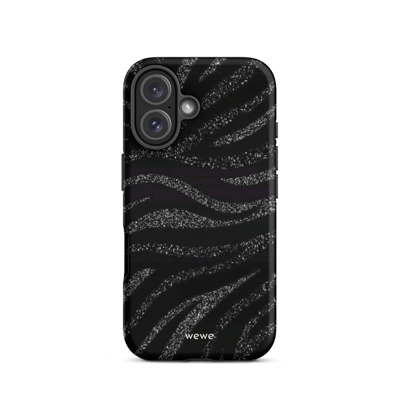 Custom midnight black iphone case 16 black aesthetic design.