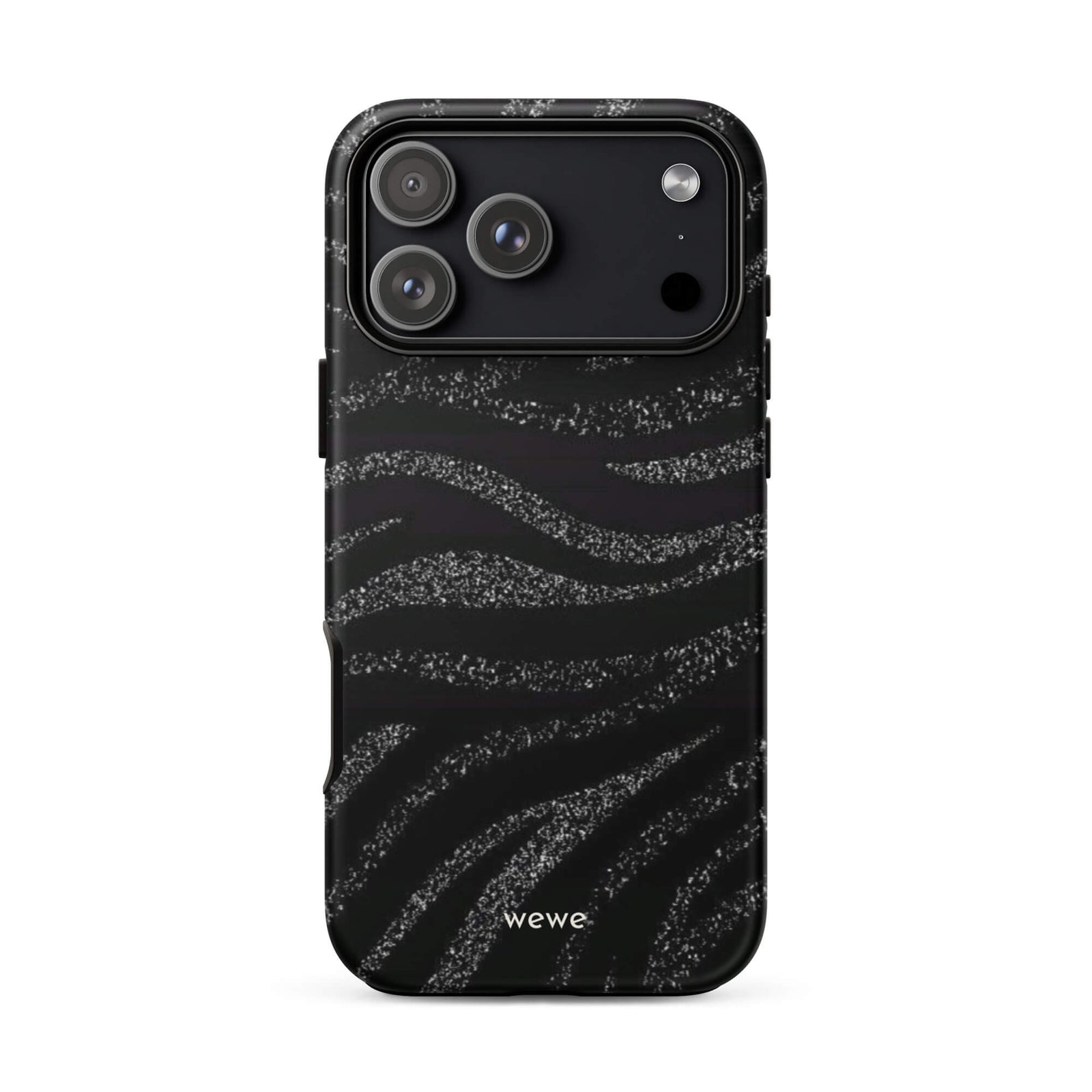 Custom midnight black iphone case 17 pro max black aesthetic design.