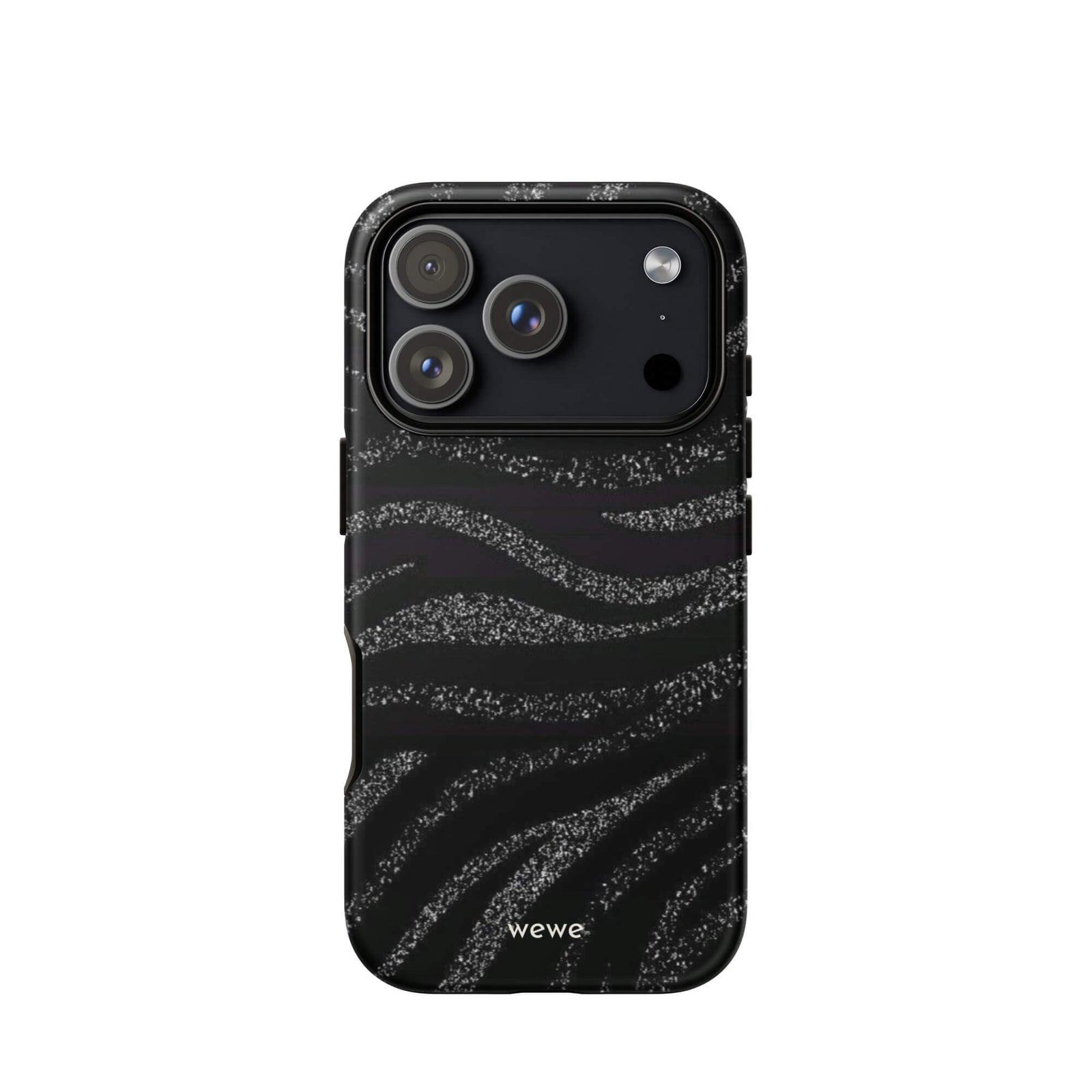 Custom midnight black iphone case 17 pro black aesthetic design.