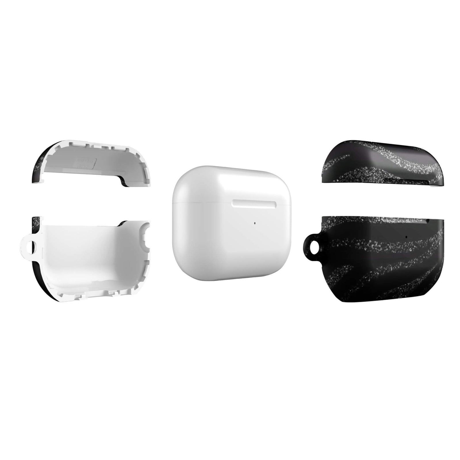 Custom midnight black AirPods case pro gen2 slim protective.