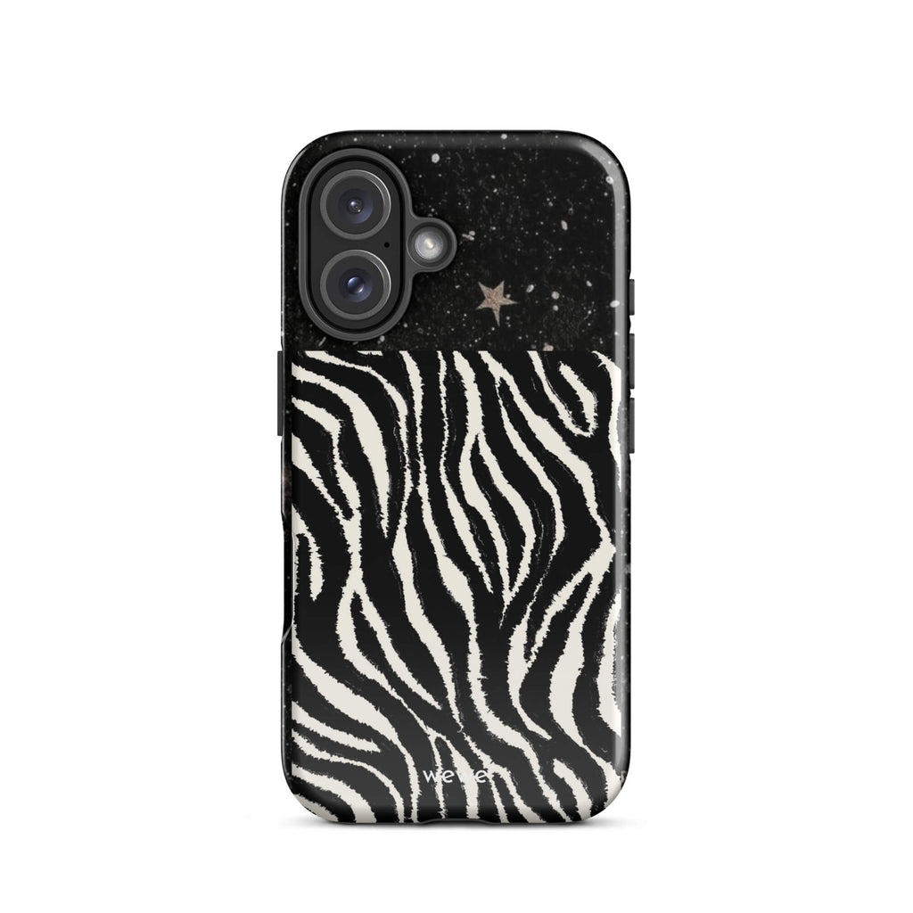 Custom zebra star iphone case 16 fashion gift .