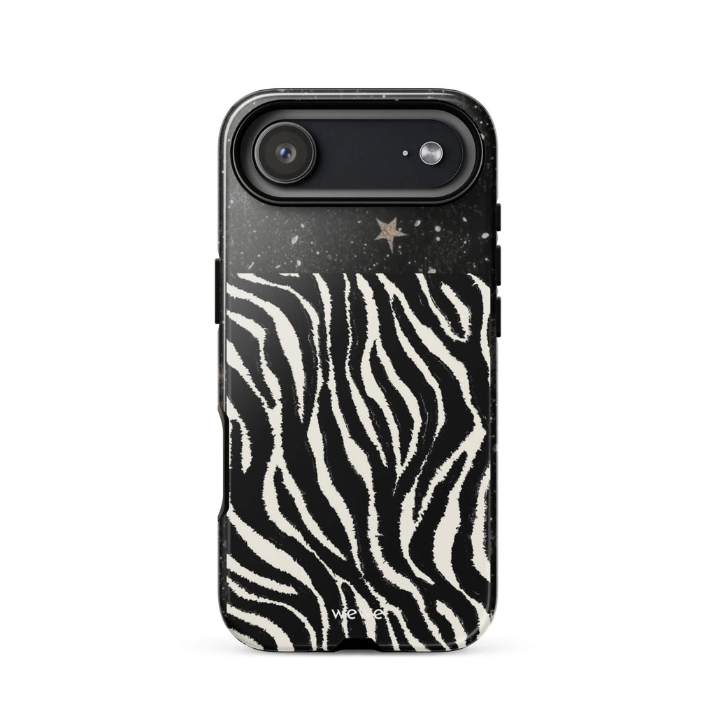 Custom zebra star iphone case 17 air playful fashion look.