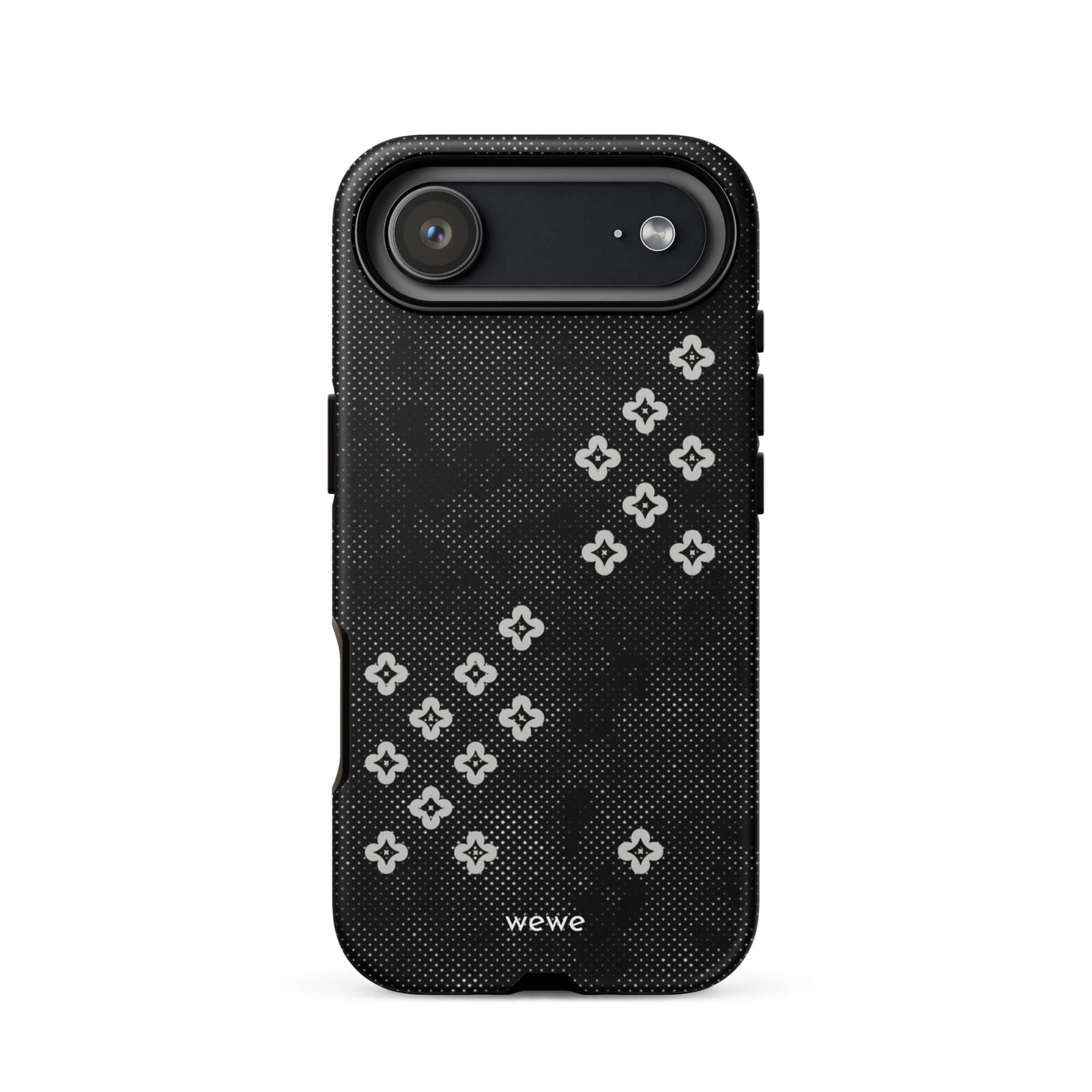 Custom black lace iPhone case 17 air vintage romantic style.