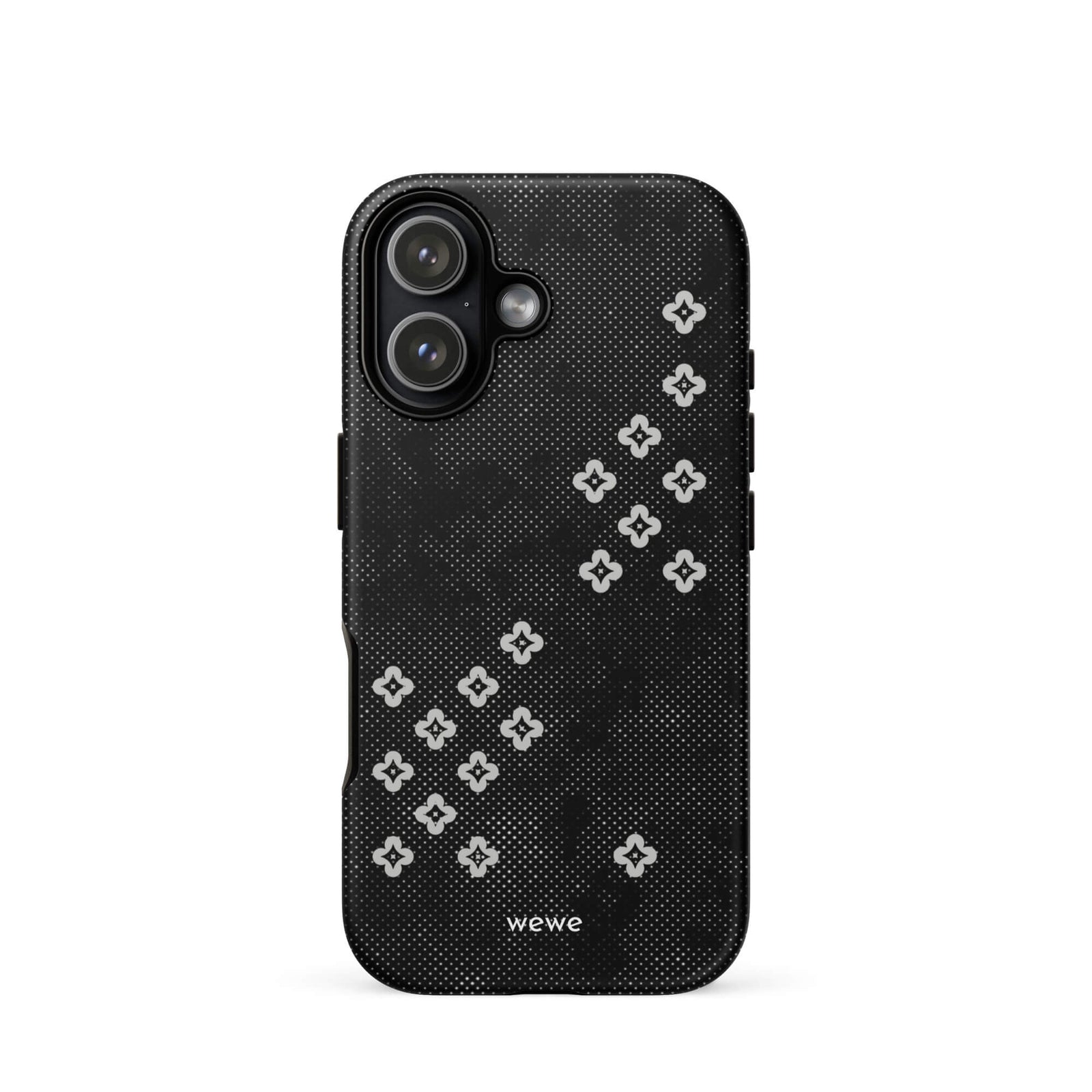 Custom black lace iPhone case 17 vintage romantic style.