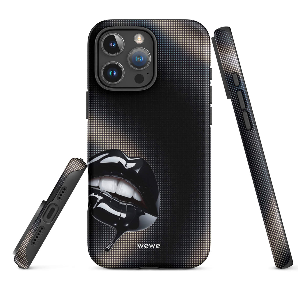 Custom silent statement iPhone case 16 pro max unique artistic.