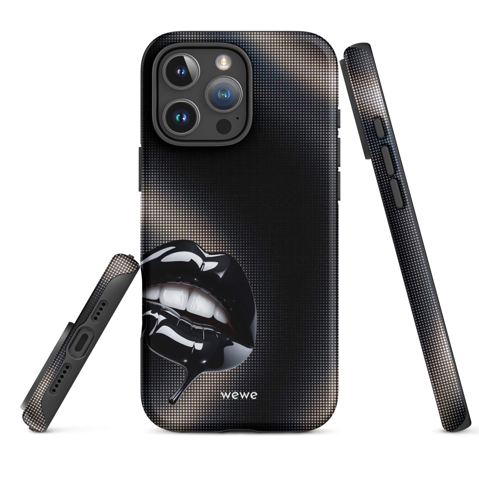 Custom silent statement iPhone case 16 pro max unique artistic.