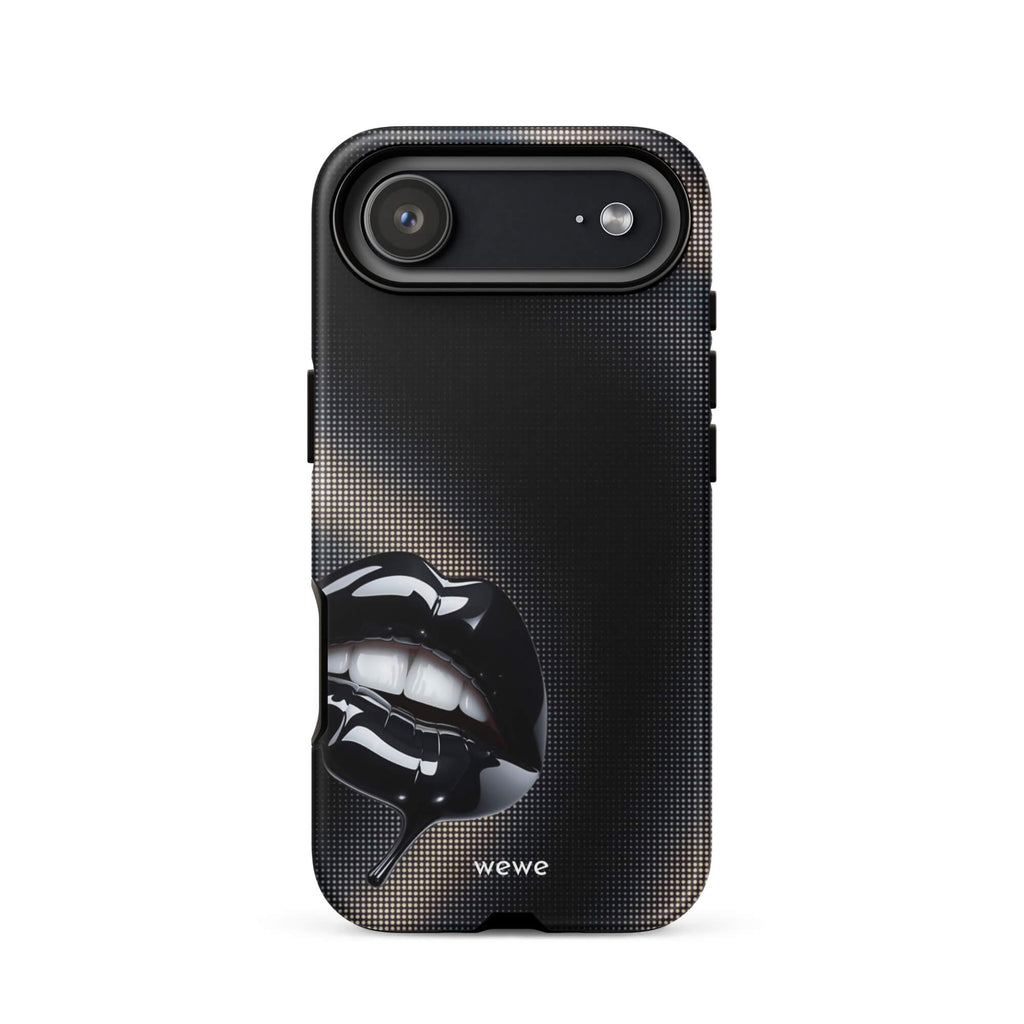 Custom silent statement iPhone case 17 pro unique artistic.