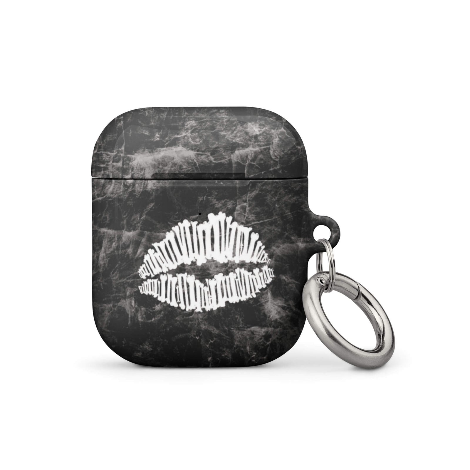 Custom white lips AirPods case gen1 slim protective.