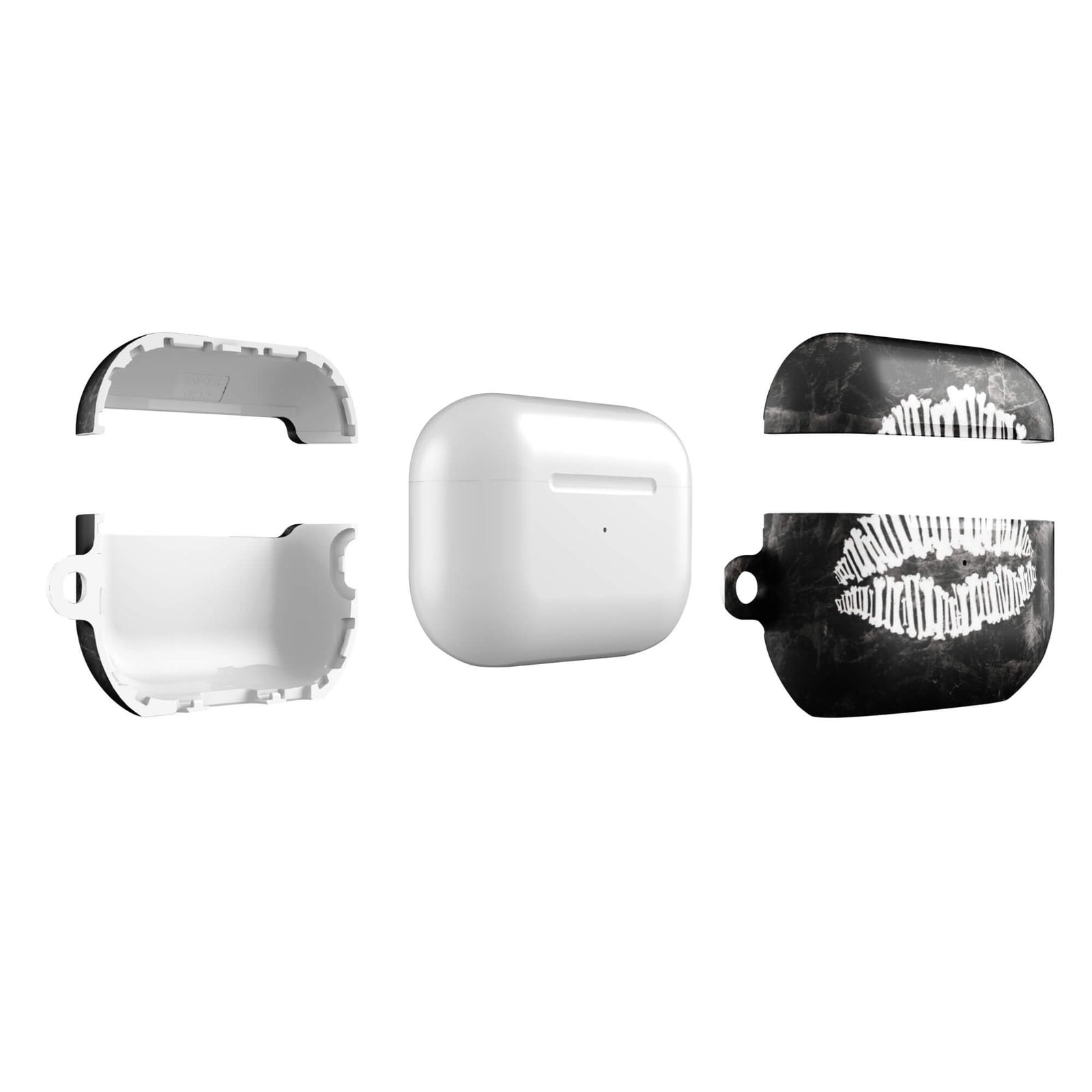 Custom white lips AirPods case pro gen2 slim protective.