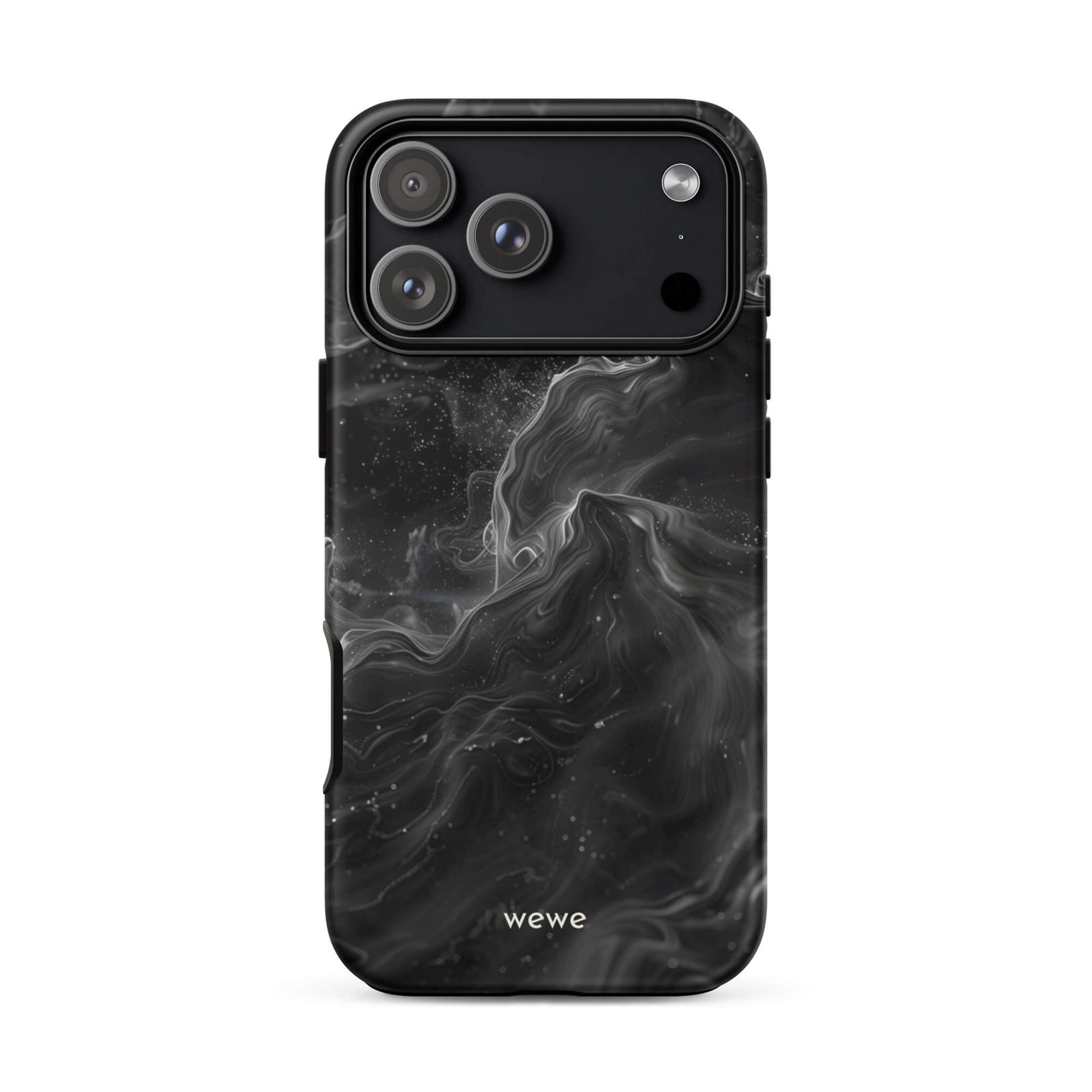 Custom ink black iphone case 17 pro max spiritual aesthetic design.