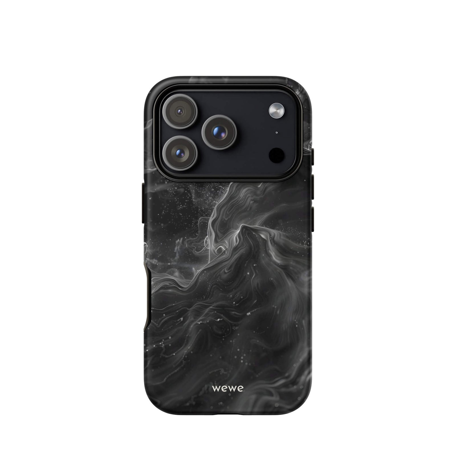 Custom ink black iphone case 17 pro spiritual aesthetic design.