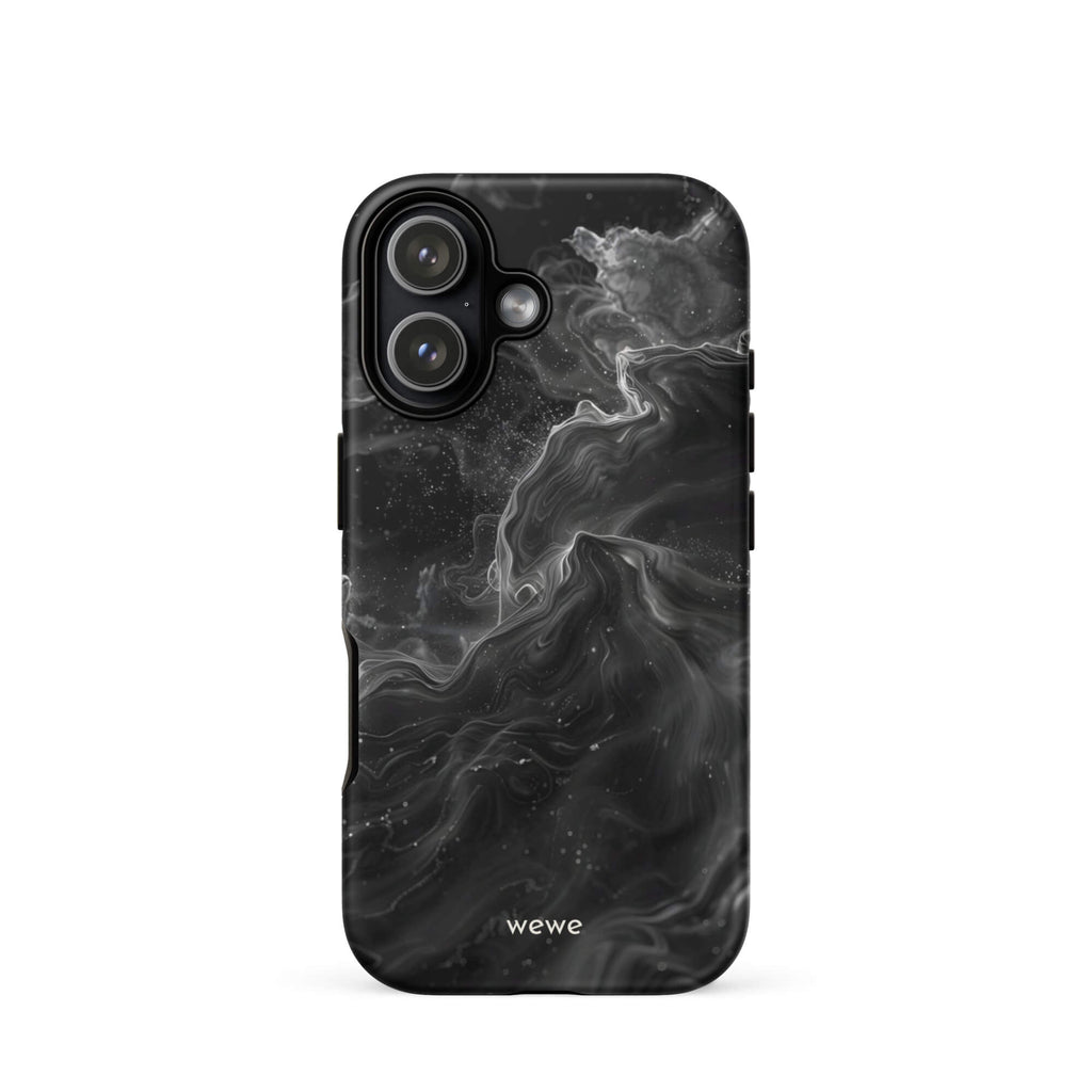 Custom ink black iphone case 17 spiritual aesthetic design.