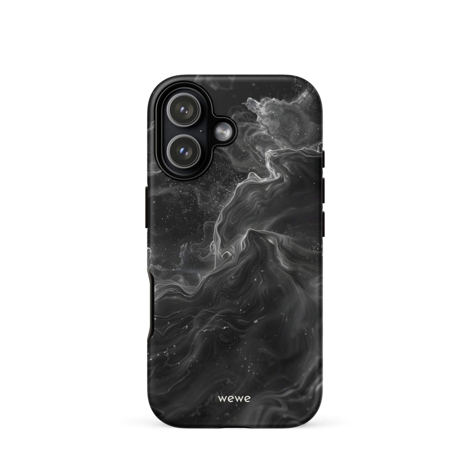 Custom ink black iphone case 17 spiritual aesthetic design.