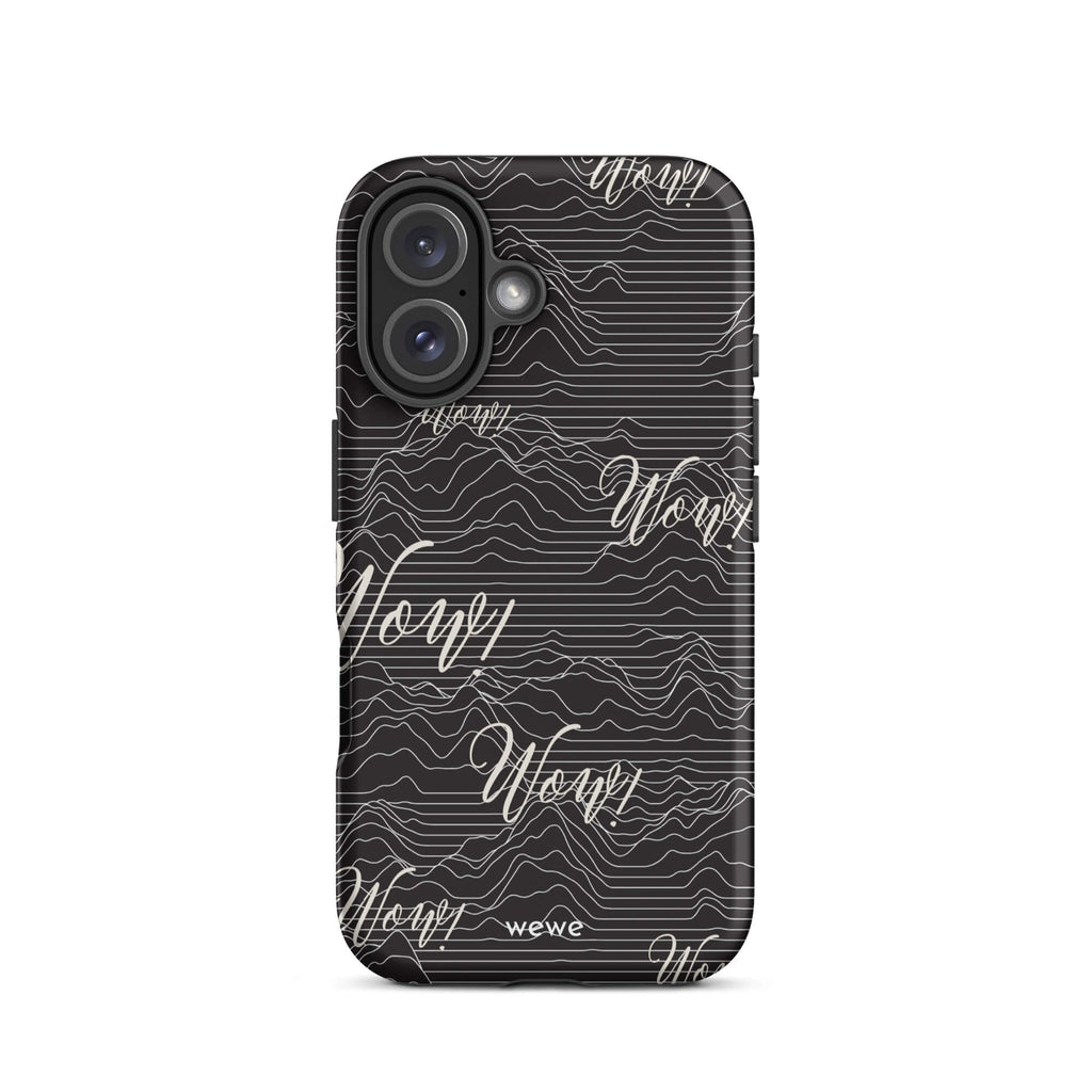 Custom wow iPhone case 16 fun aesthetic design.