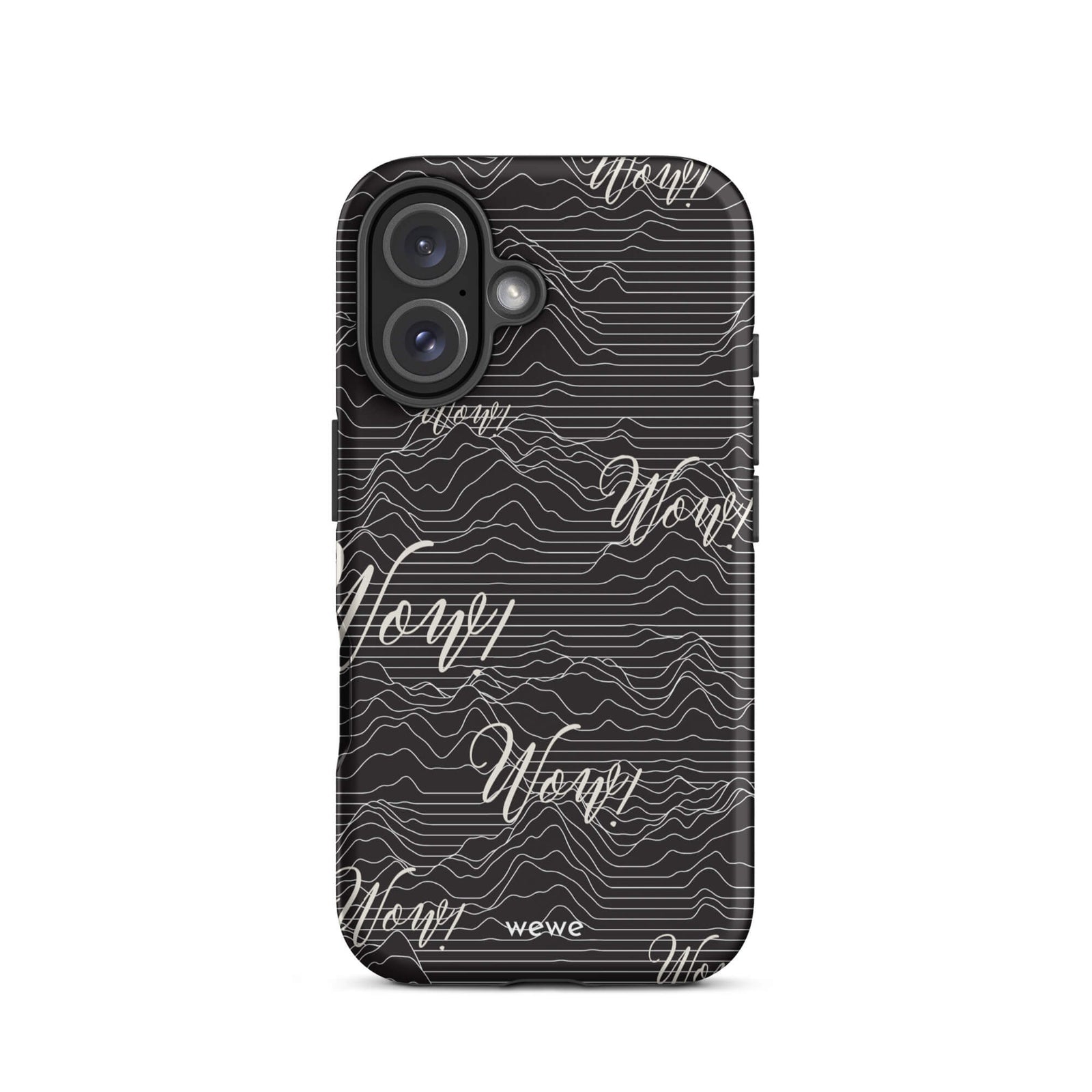 Custom wow iPhone case 16 fun aesthetic design.