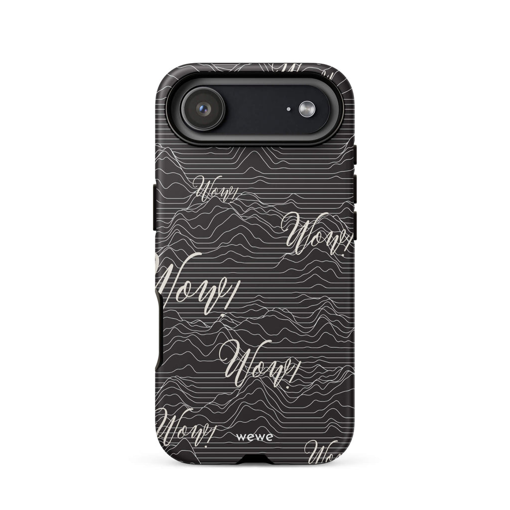 Custom wow iPhone case 17 air fun aesthetic design.