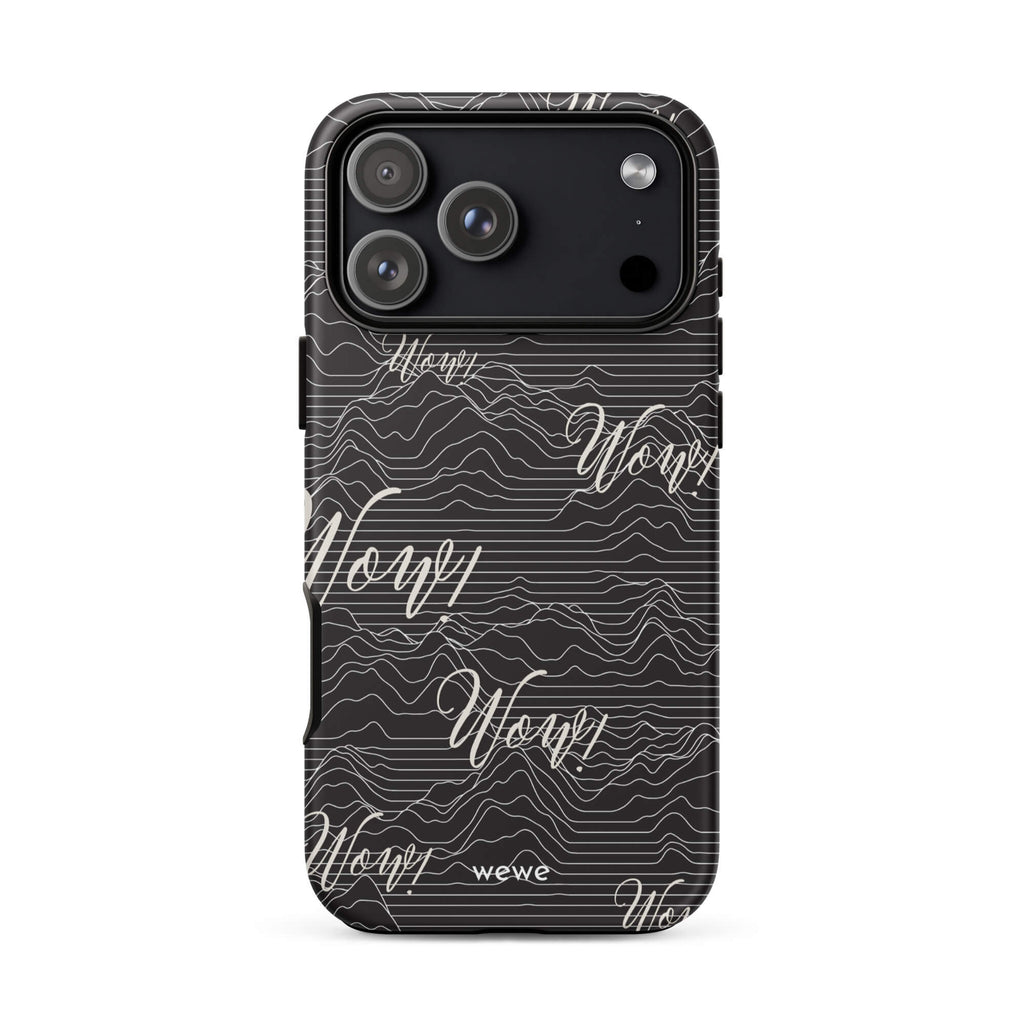 Custom wow iPhone case 17 pro max fun aesthetic design.
