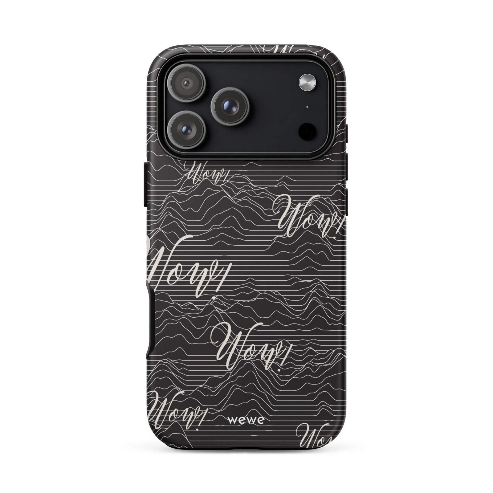 Custom wow iPhone case 17 pro max fun aesthetic design.